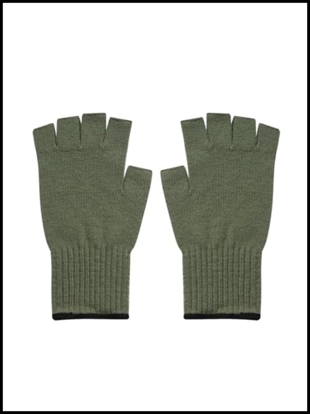Merino Wool Fingerless Gloves Winter Liners Men Women